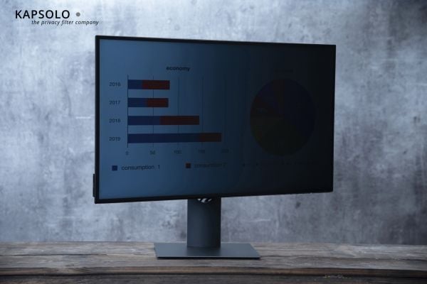 KAPSOLO Privacy 2-vägs plug-in? sekretessfilter 60,96cm (24,0") Wide 16:9 Skärmskydd, Screen Protection, 61 cm (24"), 16:9, Skärm, 3H, Avskildhet, ...