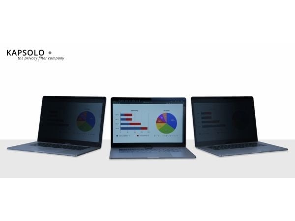 KAPSOLO Apple MacBook Pro 16" retina Model 2019, KAP30384 skjermfilter 40,6 cm (16") Rammeløst skjermfilter 9H, 40,6 cm (16"), Laptop, 9H, Privatli...