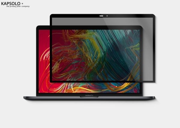 KAPSOLO Apple MacBook Pro 16" retina Model 2019, KAP30384 skjermfilter 40,6 cm (16") Rammeløst skjermfilter 9H, 40,6 cm (16"), Laptop, 9H, Privatli...