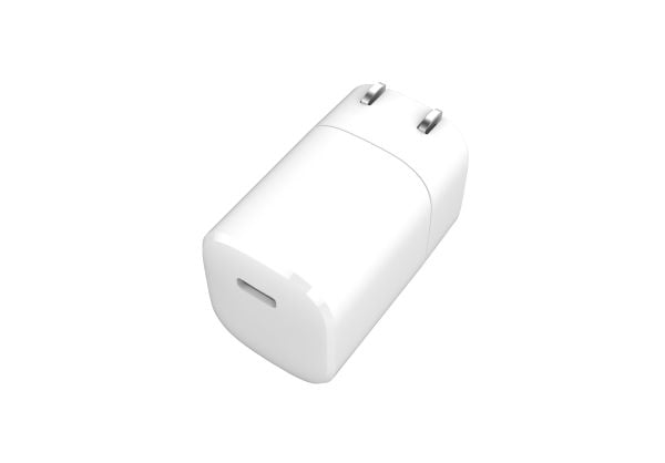 eSTUFF Home Charger - Strømadapter - 20 watt - PD 3.0 (USB-C) - matt hvit - USA