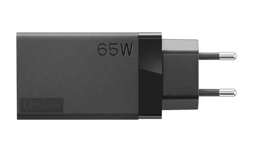 Lenovo 65W USB-C Travel Adapter - Strømadapter - AC 100-240 V - 65 watt - Hele verden - svart