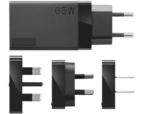Lenovo 65W USB-C Travel Adapter - Strømadapter - AC 100-240 V - 65 watt - Hele verden - svart