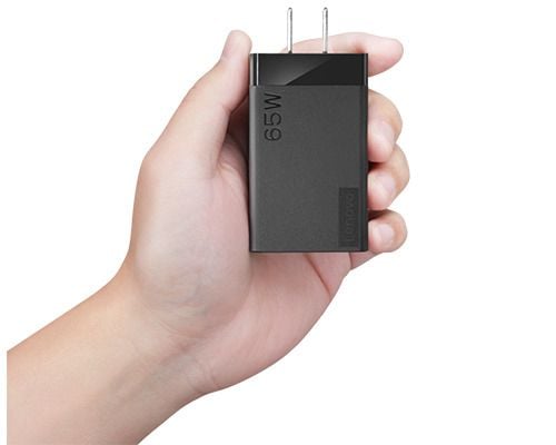 Lenovo 65W USB-C Travel Adapter - Strømadapter - AC 100-240 V - 65 watt - Hele verden - svart
