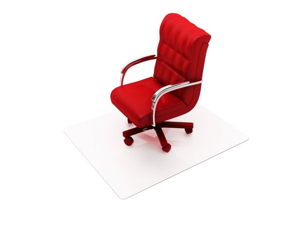 Fördel Budget stolsskydd PVC 90x120 cm för hårda golv