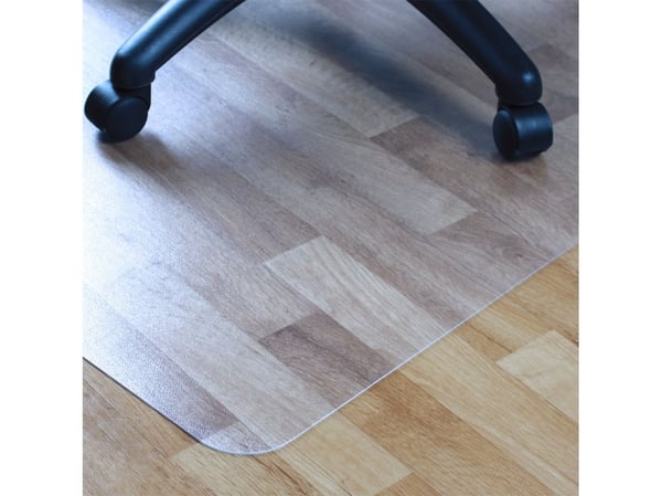Fördel Budget stolsskydd PVC 90x120 cm för hårda golv