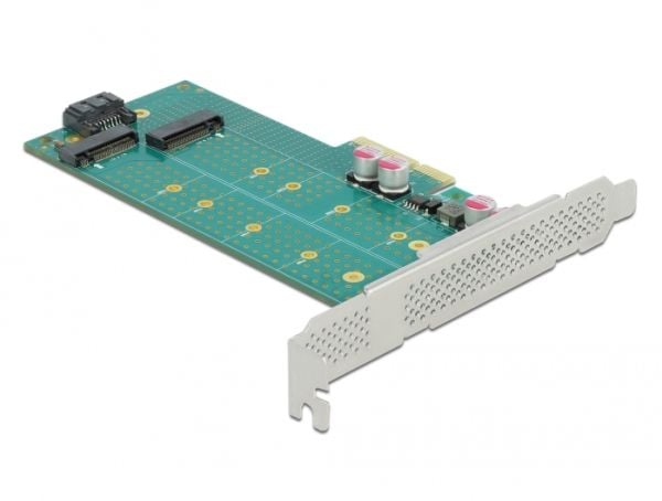 Delock - Diskkontroller - M.2 - M.2 Card / SATA 6Gb/s - lav profil - SATA 6Gb/s, PCIe 4.0 x4