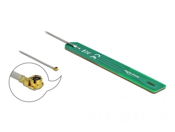 Delock - Antenne - PCB - Smart Home, LPWAN - 2 dBi - innendørs, intern, klebemontering