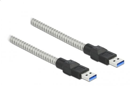 Delock - USB-kaapeli - USB Type A (han) til USB Type A (han) - USB 3.2 Gen 1 - 2 m - sølv
