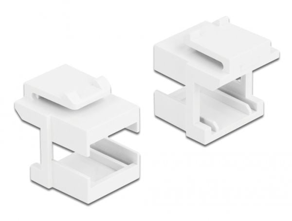 Delock Keystone cover - Modulært innføringshus - hvit (en pakke 10)