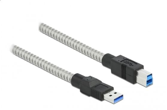 Delock - USB-kabel - USB-type A (hann) til USB Type B (hann) - USB 3.2 Gen 1 - 2 m - sølv