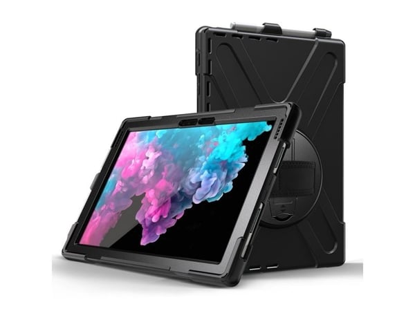 eSTUFF Defender Case - Bagsidecover til tabletti - lajittelu - Microsoft Surface Pro (Midt 2017), Pro 4, Pro 6, Pro 7