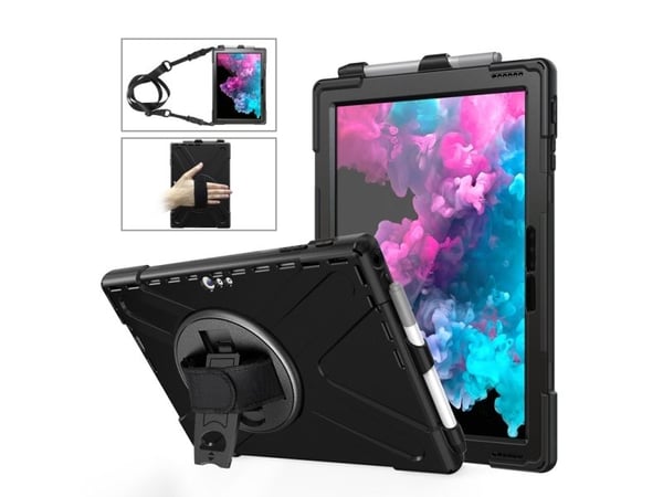 eSTUFF Defender Case - Bagsidecover til tabletti - lajittelu - Microsoft Surface Pro (Midt 2017), Pro 4, Pro 6, Pro 7