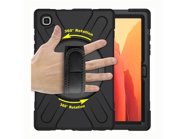 eSTUFF Defender Case - Beskyttende kasse til nettbrett - sort - for Samsung Galaxy Tab A7