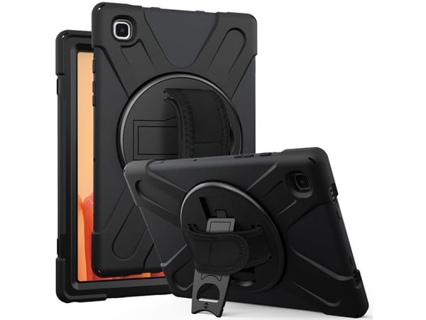 eSTUFF Defender Case - Beskyttende kasse til nettbrett - sort - for Samsung Galaxy Tab A7