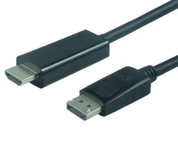 PremiumCord kportadk01-03, 3 m, DisplayPort, HDMI, Hankjønn, Hankjønn, Rett