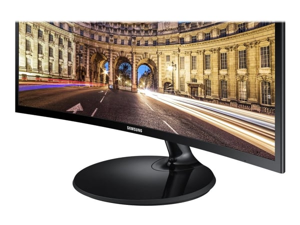 Samsung C24F390FHR - LED-skärm - böjd - 24" (23.5" visbar) - 1920 x 1080 Full HD (1080p) @ 60 Hz - VA - 250 cd/m² - 3000:1 - 4 ms - HDMI, VGA - svart