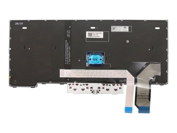 Chicony - Erstatningstastatur for bærbar PC - med Trackpoint, UltraNav - bakbelysning - QWERTY - Italiensk - for ThinkPad L14 Gen 1 20U1, 20U2, 20U...
