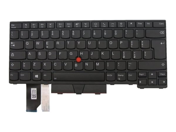 Chicony - Erstatningstastatur for bærbar PC - med Trackpoint, UltraNav - bakbelysning - QWERTY - Italiensk - for ThinkPad L14 Gen 1 20U1, 20U2, 20U...