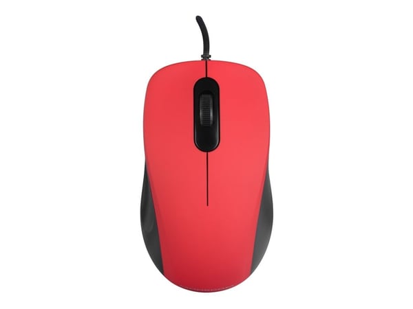 ModeCom MC-M10S - Mus - optisk - 3 knapper - kablet - USB - rød