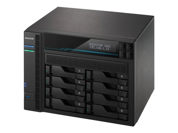 ASUSTOR Lockerstor 8 AS6508T - NAS-palvelin - 8 lokeroa - SATA 6Gb/s - RAID RAID 0, 1, 5, 6, 10, JBOD - RAM 8 GB - 2,5 Gigabit Ethernet / 10 Gigabi...