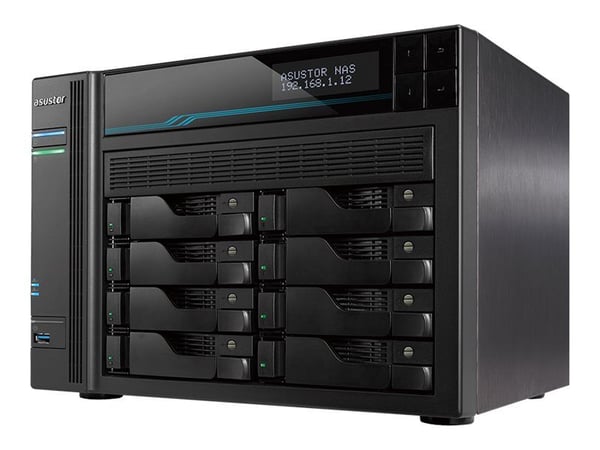ASUSTOR Lockerstor 8 AS6508T - NAS-palvelin - 8 lokeroa - SATA 6Gb/s - RAID RAID 0, 1, 5, 6, 10, JBOD - RAM 8 GB - 2,5 Gigabit Ethernet / 10 Gigabi...
