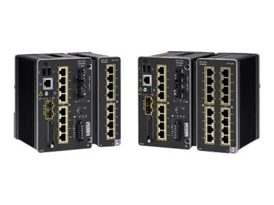 Cisco Catalyst IE3400 Rugged Series - Network Essentials - switch - Styrt - 8 x 10/100/1000 + 2 x Gigabit SFP - DIN-skinnemonterbar - DC power