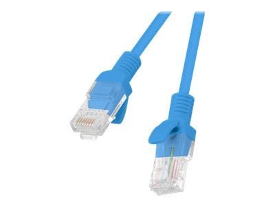 Lanberg - Koblingskabel - RJ-45 (hann) til RJ-45 (hann) - UTP - CAT 6 - formstøpt, uten hindringer, flertrådet - blå, RAL 5012