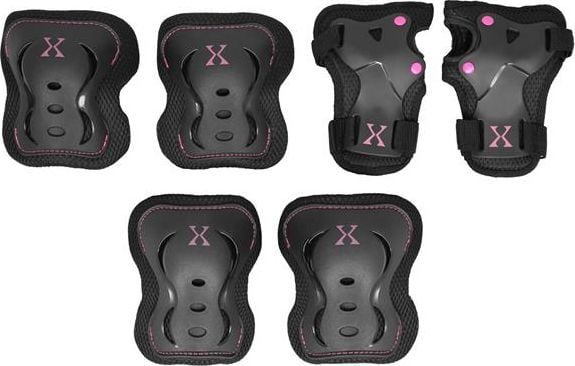 Nils Extreme beskyttelsessett Extreme – svart/rosa str. S (16-60-121)