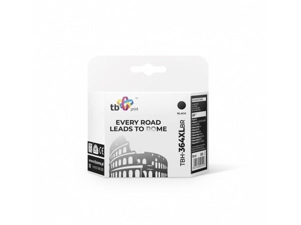 TB - 28 ml - svart - kompatibel - oppusset - blekkpatron (alternativ for: HP 364XL) - for HP Deskjet 35XX; Photosmart 55XX, 55XX B111, 65XX, 7510 C...