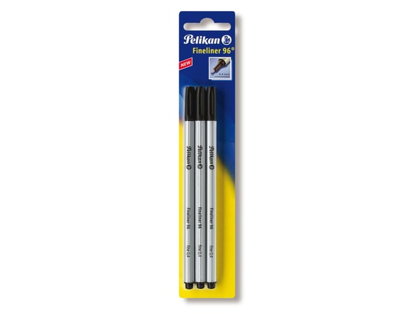 Pelikan 940601, Sort, Ekstra fin, Sort, Sølv, Rund, 0,4 mm, Tyskland