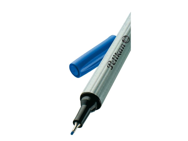 Pelikan Fineliner 96, Svart, Blå, Röd, Fin, 0,4 mm, Tyskland, Blåsa, 3 styck