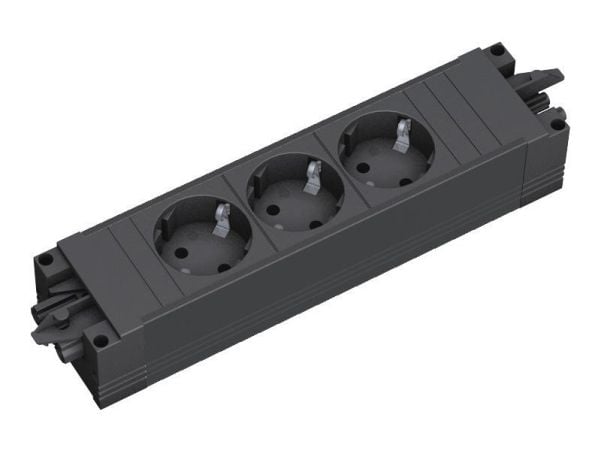 Bachmann 336.600, Musta, 3 AC-pistorasia(a), 230 V, 3680 W, 16 A