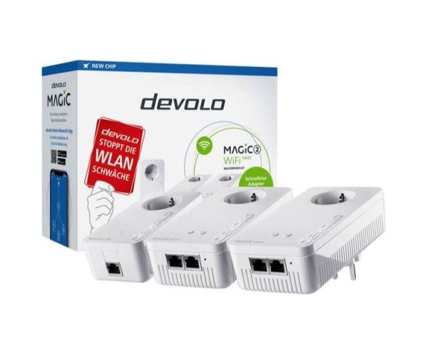 Devolo MAGIC 2 WiFi next Multiroom Kit, 2400 Mbit/s, IEEE 802.2x, IEEE 802.3ab, IEEE 802.3az, IEEE 802.3u, Gigabit Ethernet, 10,100,1000 Mbit/s, Wi...