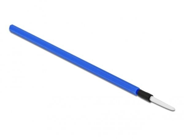 Delock - Fiberoptikkrensepinne - 10 cm - blå (en pakke 5)