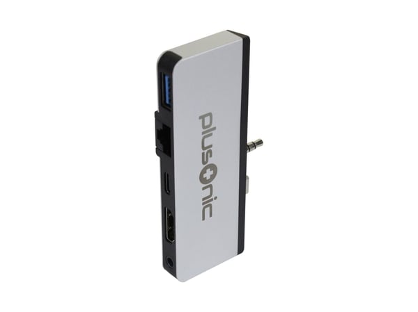 ALLNET PSUC0165, USB 3.2 Gen 1 (3.1 Gen 1) Type-C, Sølv, 3.5mm, HDMI, RJ-45, USB 3.2 Gen 1 (3.1 Gen 1) Type-C