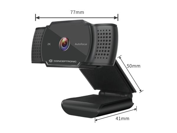 Conceptronic AMDIS02B - Nettkamera - farge - 5 MP - 2592 x 1944 - 2K - fastfokal - lyd - USB 2.0 - MJPEG, YUV2 - DC 5 V