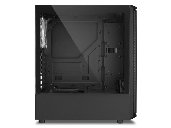 Sharkoon SK3 RGB, Midi Tower, PC, Sort, ATX, Micro ATX, Mini-ITX, Multi, PC-kabinettvifte
