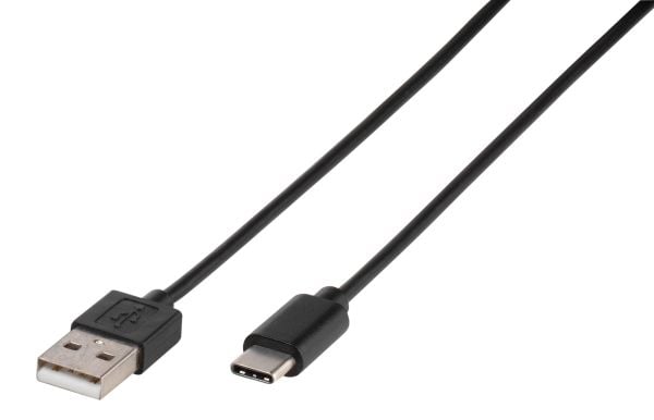 Vivanco CARCHARGERVVUSBC3A - Auton verkkolaite - 3 A - Pikalataus (USB) - kaapelissa: USB-C - musta