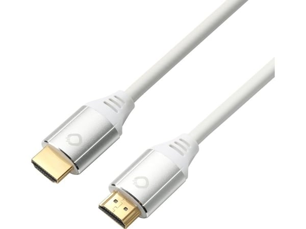 OEHLBACH Black Magic MKII, 1,5 m, HDMI Type A (Standard), HDMI Type A (Standard), 3D, 48 Gbit/s, Sølv, Hvit