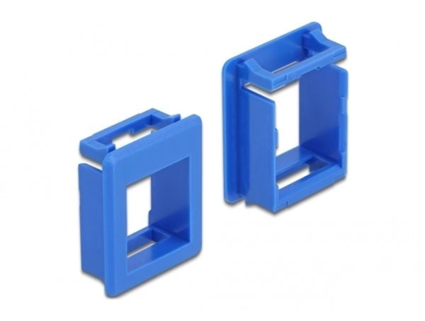 Delock - Modulenhet for platetrykklåsholder - case mountable - blå (en pakke 4)