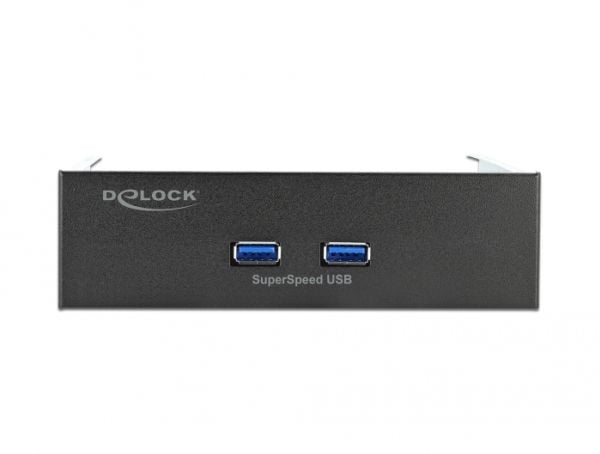 Delock - Lagrings-porttipaneeli - USB 3.2 Gen 1 x 2 - lajittelu - USB 3.2 Gen 1 x 2 - lajittelu