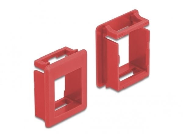 Delock - Modulenhet for platetrykklåsholder - case mountable - rød (en pakke 4)