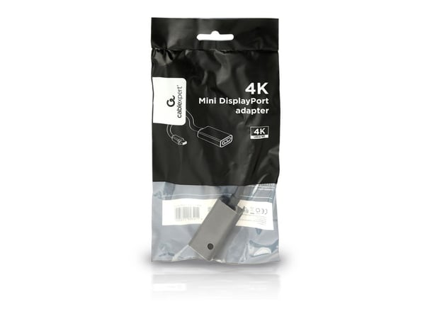 Cablexpert - DisplayPort-adapter - Mini DisplayPort (hann) til DisplayPort (hunn) - DisplayPort 1.2 - 15 cm - 4K-støtte - svart