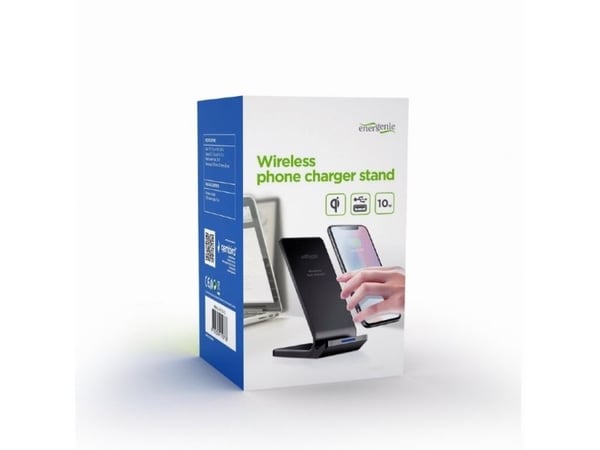 EnerGenie EG-WPC10-02 - Trådløst ladestativ - 10 watt - 1.1 A - svart