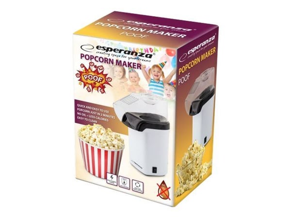 Esperanza POOF - Popcornmaskin - 0.27 liter - 1.2 kW