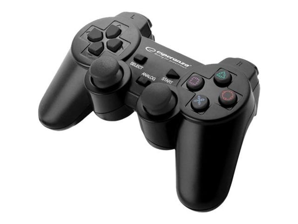 Esperanza TROOPER - Spelkontroll - kabelansluten - svart - för PC, Sony PlayStation 3