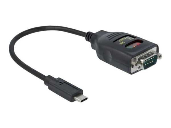 Delock-sovitin USB Type-C - 1 x Serial RS-232 DB9 15 kV ESD-suojauksella - Sarjasovitin - USB-C - RS-232 x 1 - lajittelu