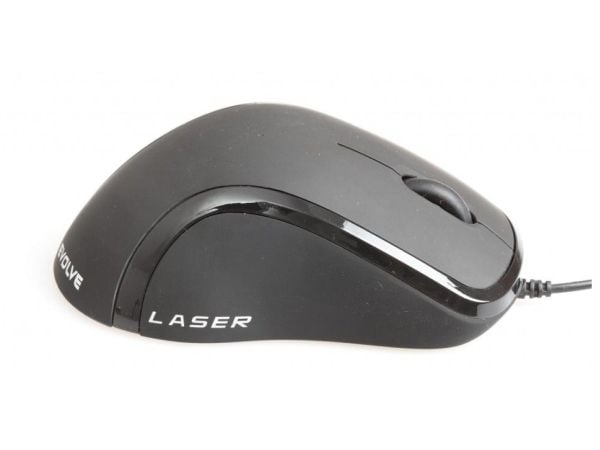 Evolveo ML-507B, Oikeakätinen, Laser, USB A-tyyppi, 1600 DPI, Musta