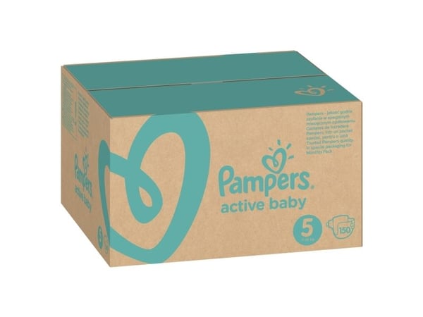 Pampers Active Baby 5 bleier, 11-16 kg, 150 stk.