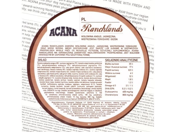 Acana Ranchlands Dog 2 kg